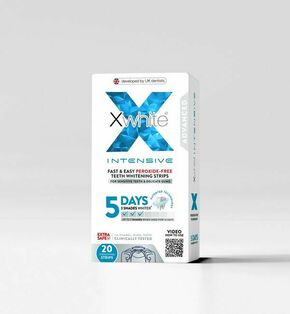 Xwhite® INTENSIVE 5 dni - trakovi za beljenje zob brez peroksida