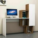 AçELYA - WALNUT, WHITE HANAH HOME