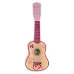 Bontempi Klasična lesena kitara 55 cm v dekliški roza barvi 225572