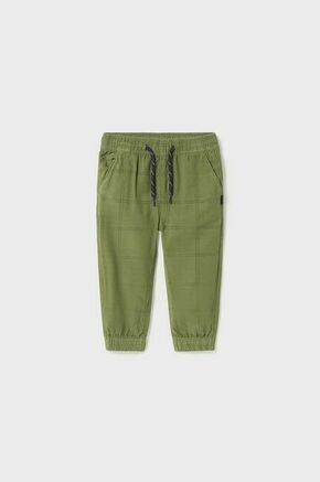 Otroške bombažne hlače Mayoral zelena barva - zelena. Kratke hlače za dojenčka iz kolekcije Mayoral. Model izdelan iz udobne pletenine.