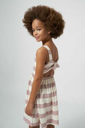 Otroška obleka Mayoral bordo barva - bordo. Otroški obleka iz kolekcije Mayoral. Model izdelan iz vzorčaste tkanine. Model iz izjemno udobne tkanine z visoko vsebnostjo bombaža.