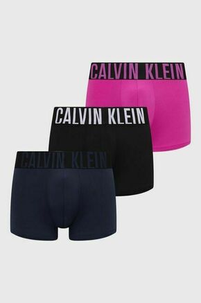 Boksarice Calvin Klein Underwear 3-pack moški - pisana. Boksarice iz kolekcije Calvin Klein Underwear. Model izdelan iz elastične pletenine. V kompletu so trije pari.