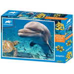 Animal Planet sestavljanka 3D - delfini, 500 kosov, 61x46 cm