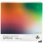 sestavljanka puzzle colorbaby season's gradients spring 68 x 50 cm (6 kosov)