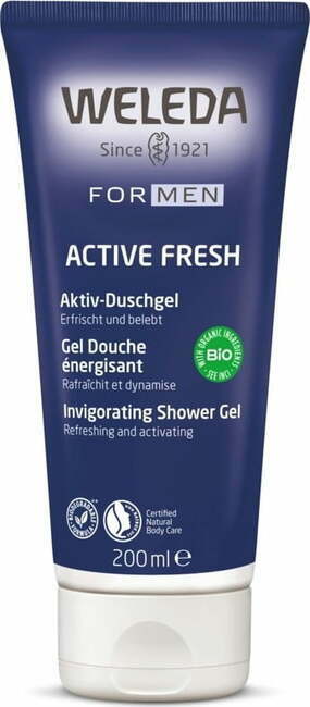 "Weleda Men Active Fresh aktiven gel za prhanje - 200 ml"