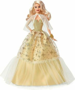 Barbie Vianočná bábika blondínka 2023