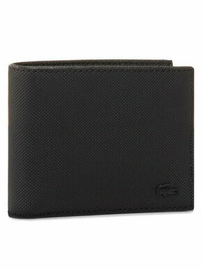 Velika moška denarnica Lacoste S Billfold NH2308HC Black 000
