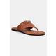 Tommy Hilfiger Usnjene japonke Tommy Hilfiger MIXED LEATHER HORSEBIT THONG rjava FW0FW08506
