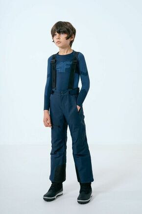 Otroške smučarske hlače 4F mornarsko modra barva - mornarsko modra. Otroški Smučarske hlače iz kolekcije 4F. Model izdelan iz materiala