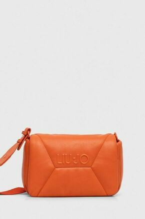 Torbica Liu Jo rdeča barva - oranžna. Majhna torbica iz kolekcije Liu Jo. Model na zapenjanje