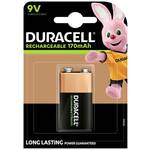 Duracell Polnilna 9-voltna baterija NiMH HR-9V 6F22 170mAh