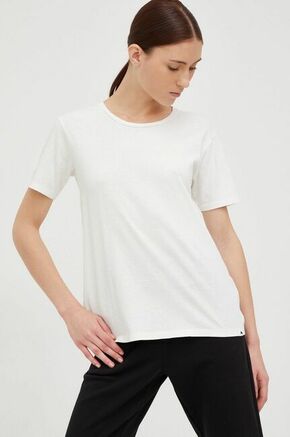 Bombažna kratka majica Burton bela barva - bela. Kratka majica iz kolekcije Burton. Model izdelan iz tanke