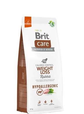 Hrana Brit Care Dog Hypoallergenic Weight Loss Rabbit 3 kg