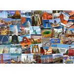 WEBHIDDENBRAND EUROGRAPHICS World Traveler Puzzle - ZDA 1000 kosov