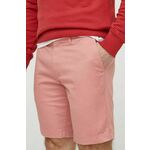 Kratke hlače Tommy Hilfiger moški, roza barva - roza. Kratke hlače iz kolekcije Tommy Hilfiger. Model izdelan iz gladke tkanine. Model iz izjemno udobne tkanine z visoko vsebnostjo bombaža.