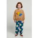 Otroški bombažen pulover Bobo Choses rjava barva - rjava. Otroški pulover iz kolekcije Bobo Choses. Model izdelan iz pletenine s potiskom.