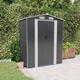 vidaXL Vrtna lopa antracit 192x108x223 cm pocinkano jeklo