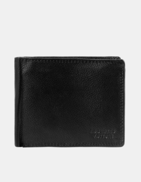 Moška denarnica Leonardo Verrelli Sola črna