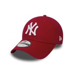 Kapa New Era rdeča barva - rdeča. Kapa s šiltom vrste baseball iz kolekcije New Era. Model izdelan iz enobarvne tkanine.