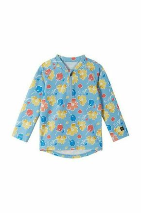 Plavalna dolga majica za dojenčke Reima Tuvalu - modra. Plavalna dolga majica za dojenčka iz kolekcije Reima. Model izdelan iz vzorčaste tkanine. Model ima zaščito pred soncem UPF 50+.