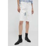Bombažne kratke hlače Polo Ralph Lauren bela barva - bela. Kratke hlače iz kolekcije Polo Ralph Lauren, izdelane iz gladke tkanine. Model iz izjemno udobne bombažne tkanine.