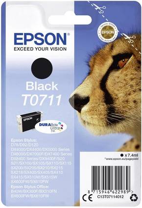 Epson T0711 vijoličasta (magenta)/črna (black)