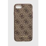 Etui za telefon Guess Iphone Se 2022/2022/7/8 rjava barva - rjava. Etui za telefon iz kolekcije Guess. Model izdelan iz ekološkega usnja.