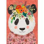 Heye Puzzle Floral Friends: Cuddly panda 1000 kosov