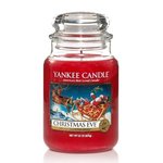 Yankee Candle rdeče dišeča sveča Christmas Eve Klasična velika