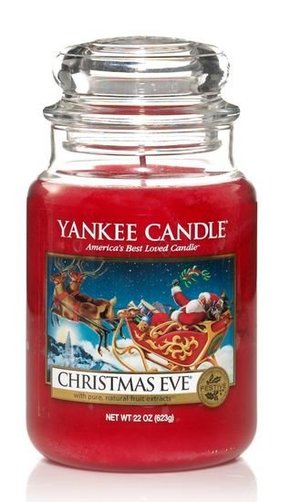 Yankee Candle rdeče dišeča sveča Christmas Eve Klasična velika