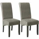 tectake Jedilniški stoli z ergonomsko obliko sedežev Sivo marmorirano