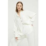 Bombažna srajca Billabong Swell ženska, bela barva, ABJWT00487 - bela. Srajca iz kolekcije Billabong, izdelana iz enobarvne tkanine. Model iz izjemno udobne bombažne tkanine, ki je zračna.