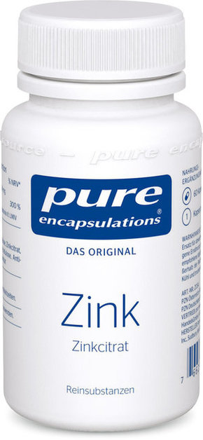 Pure encapsulations Cink (cinkov citrat) - 60 kapsul