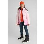Otroška smučarska jakna Reima Hepola roza barva - roza. Otroška smučarska jakna iz kolekcije Reima. Delno podložen model, izdelan iz vodoodpornega materiala z visoko zračnostjo.