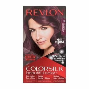 Revlon Colorsilk Beautiful Color odtenek 34 Deep Burgundy darilni set barva za lase Colorsilk Beautiful Color 59