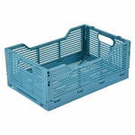 Modra plastična škatla za shranjevanje 30x20x11.5 cm – Homéa