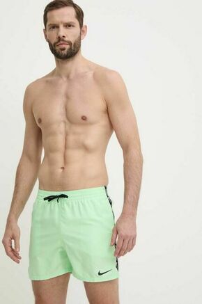 Kopalne kratke hlače Nike zelena barva - zelena. Kopalne kratke hlače iz kolekcije Nike