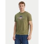 Gant Majica Archive Shield 2003199 Zelena Regular Fit