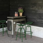 Greatstore Esschert Design Barski stol, traktorski sedež, zelen