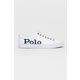 Polo Ralph Lauren usnjeni čevlji - bela. Čevlji iz kolekcije Polo Ralph Lauren. Model izdelan iz naravnega usnja.
