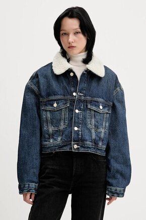 Jeans jakna Tommy Jeans mornarsko modra barva