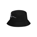 Karl Kani bombažni klobuk - črna. Klobuk iz zbirke Karl Kani. Model ozkega kroja, izdelan iz materiala z aplikacijo.