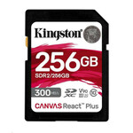 Kingston Canvas React Plus/SDHC/256GB/300MBps/UHS-II U3/razred 10