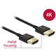 Kabel DELOCK, HDMI (M) na HDMI (M), High Speed z Ethernet 3D 4k, slim, 0,25m