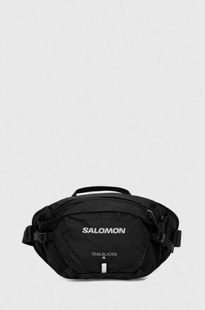 Torbica za okoli pasu Salomon Trailblazer črna barva - črna. Pasna torbica iz kolekcije Salomon. Model narejen iz trpežnega materiala.