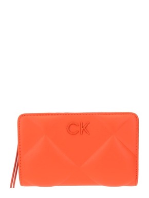 Calvin Klein Jeans Velika ženska denarnica Re-Lock Quilt Bifold Wallet K60K611374 Oranžna