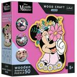 Trefl Wood Craft Junior sestavljanka V svetu Minnie Mouse 50 kosov