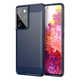 MG Carbon Case Flexible silikonski ovitek za Samsung Galaxy S21 Ultra 5G, modro