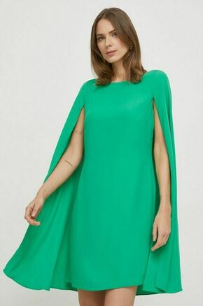 Obleka Lauren Ralph Lauren zelena barva - zelena. Obleka iz kolekcije Lauren Ralph Lauren. Raven model