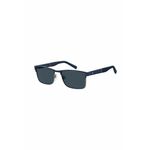 Sončna očala Tommy Hilfiger moški, mornarsko modra barva - mornarsko modra. Sončna očala iz kolekcije Tommy Hilfiger. Model z enobarvnimi stekli in okvirji iz kombinacije umetne snovi in kovine. Ima filter UV 400.